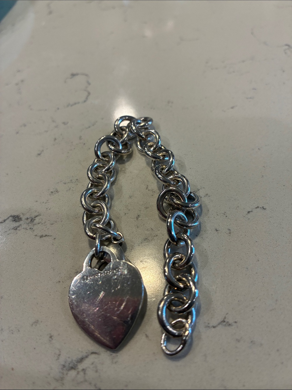 TIFFANY & CO sterling silver heart bracelet - Picture 5 of 5